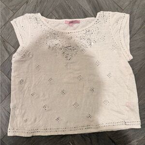 Calypso St. Barth White Kids' Sequin Tee